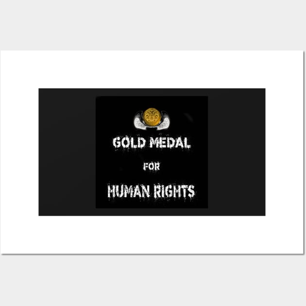 Gold Medal for Human Rights  Award Winner 3D Wall Art by PlanetMonkey